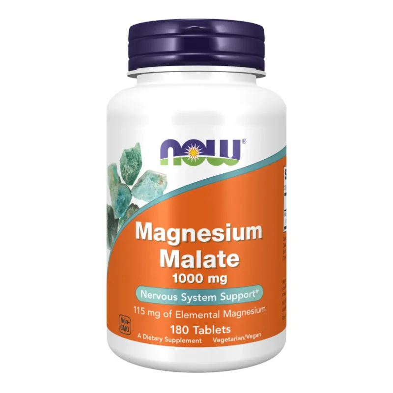 NOW Foods Magnesium Malate 1000 мг, 180 табл.
