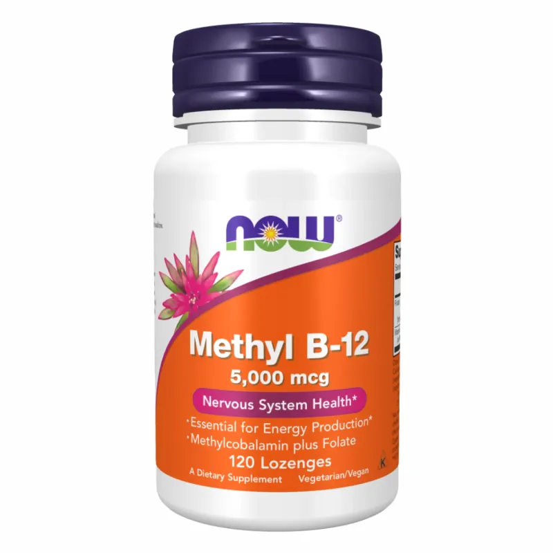 NOW Foods Methyl B-12 5000 мкг, 120 пастилок