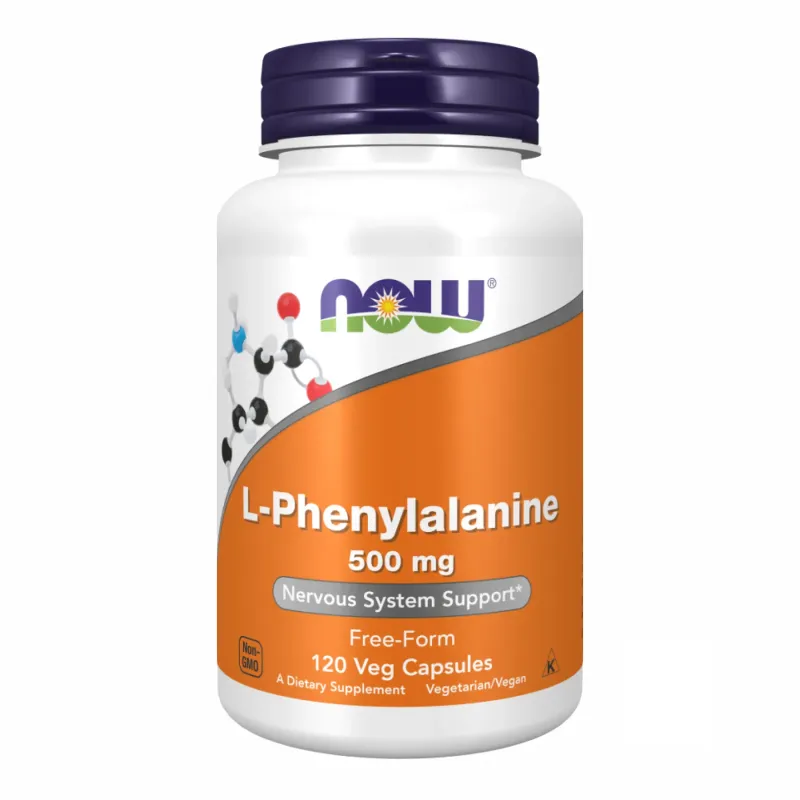 NOW Foods L-Phenylalanine 500 мг, 120 вег. капс.