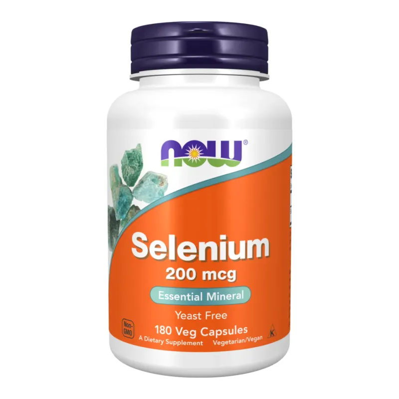 NOW Foods Selenium 200 мкг, 180 вег. капс.