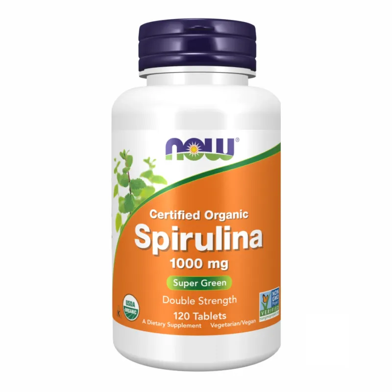 NOW Foods Spirulina 1000 мг, 120 табл.
