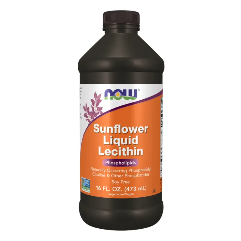 NOW Foods Sunflower Liquid Lecithin, 473 мл