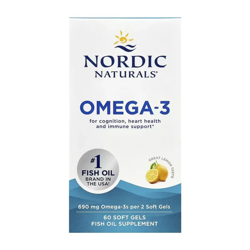 Nordic Naturals Omega-3, 60 гел. капс.
