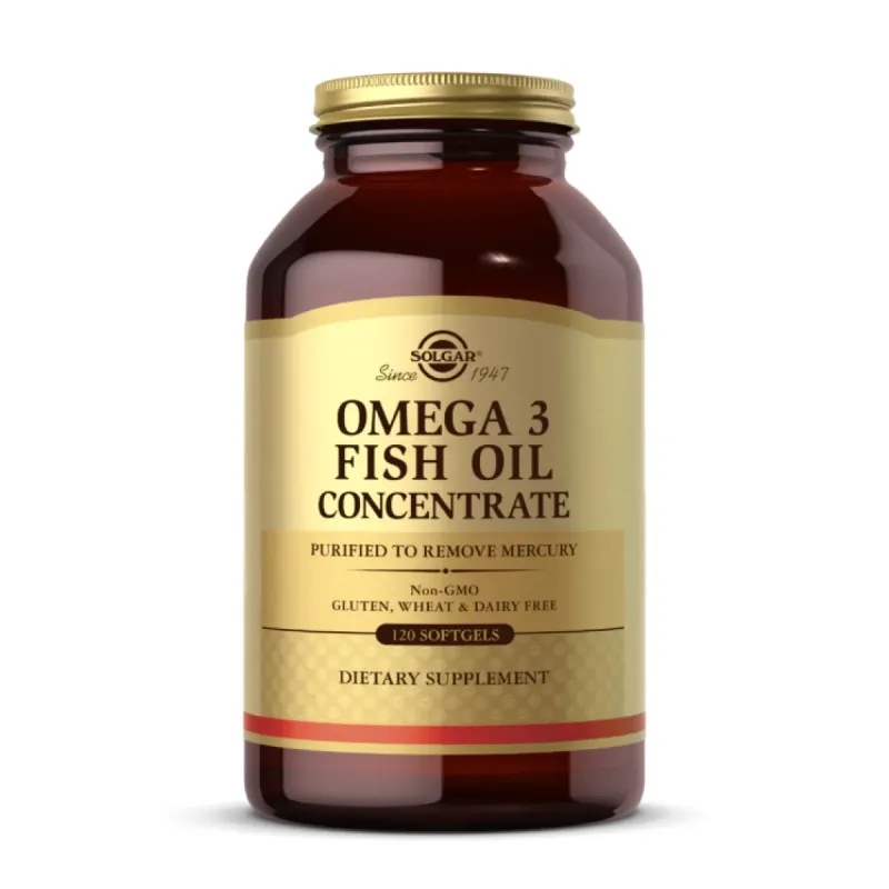 Solgar Omega-3 Fish Oil Concentrate, 120 гел. капс.