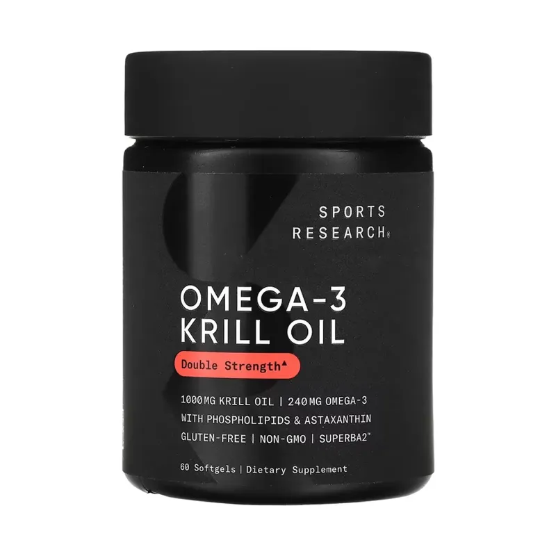 Sports Research Omega-3 Krill Oil 1000 мг, 60 гел. капс.