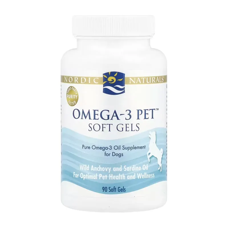 Nordic Naturals Omega-3 Pet, капсули, 90 гел. капс.