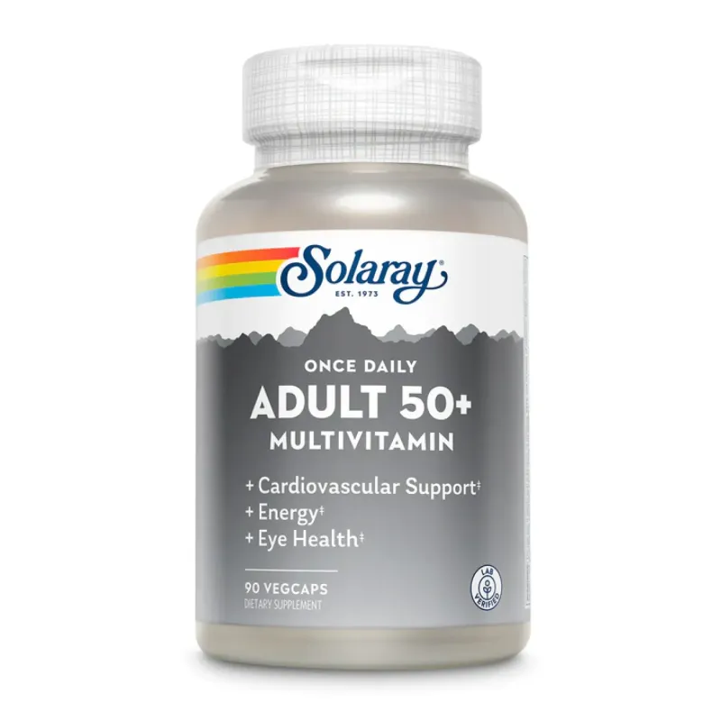 Solaray Once Daily Adult 50+ Multi, 90 вег. капс.