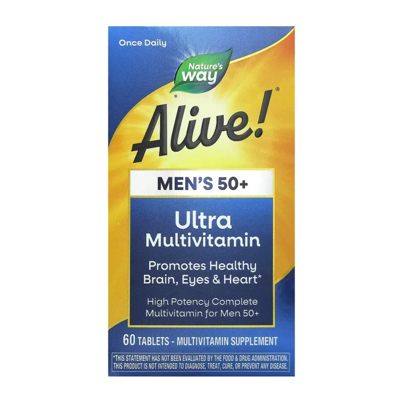 Nature's Way Once Daily Men's 50+ Ultra Multivitamin, 60 табл.