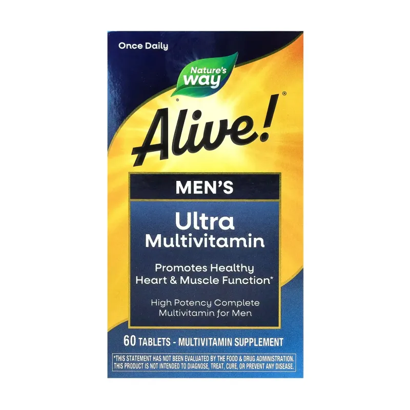 Nature's Way Once Daily Men's Ultra Multivitamin, 60 табл.