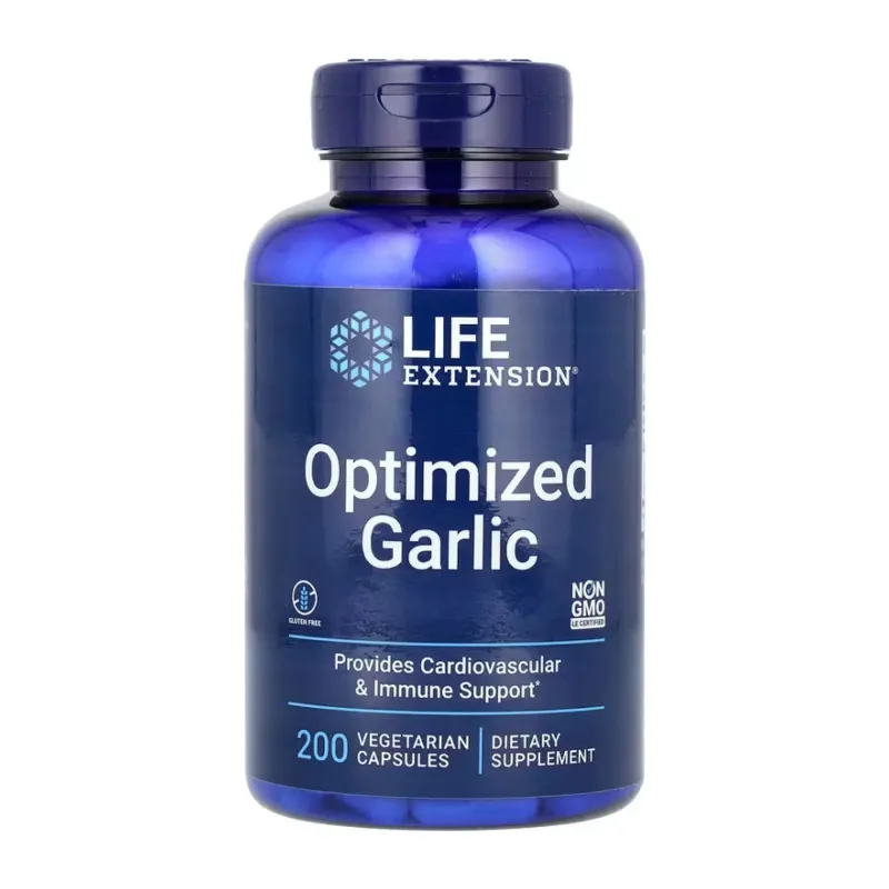 Life Extension Optimized Garlic, 200 вег. капс.