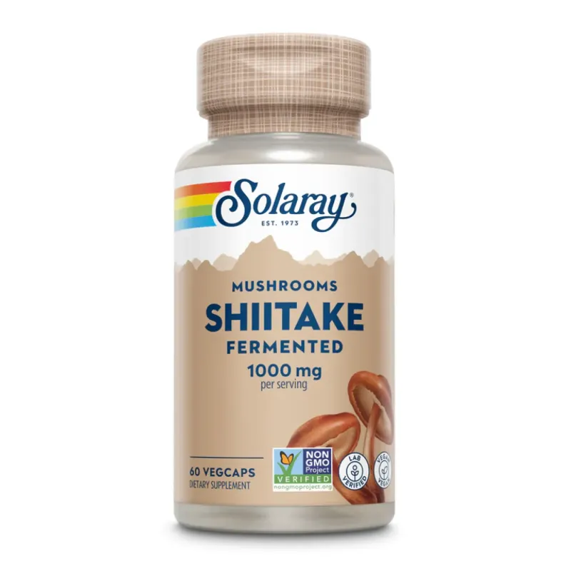 Solaray Fermented Shiitake Mushroom 1000 мг, 60 вег. капс.