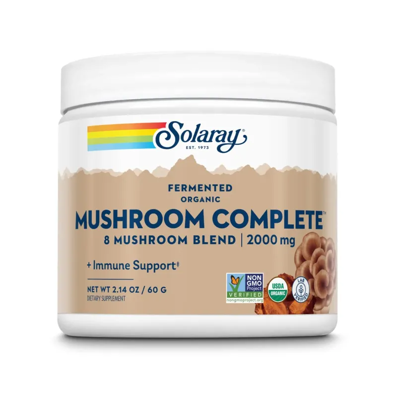Solaray Organic Fermented Mushroom Complete 2000 мг, 60 г