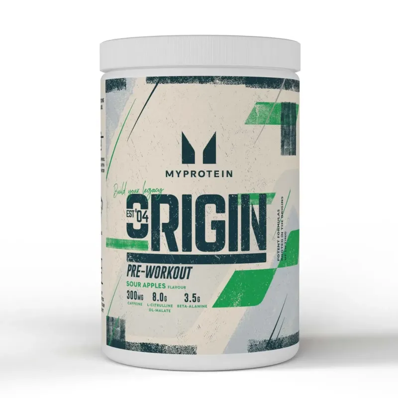 Myprotein Origin Pre-Workout, 600 г, Кисле яблуко
