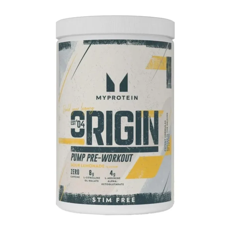 Myprotein Origin Pre Workout Stim-Free Sour, 30 порцій, Лимонад