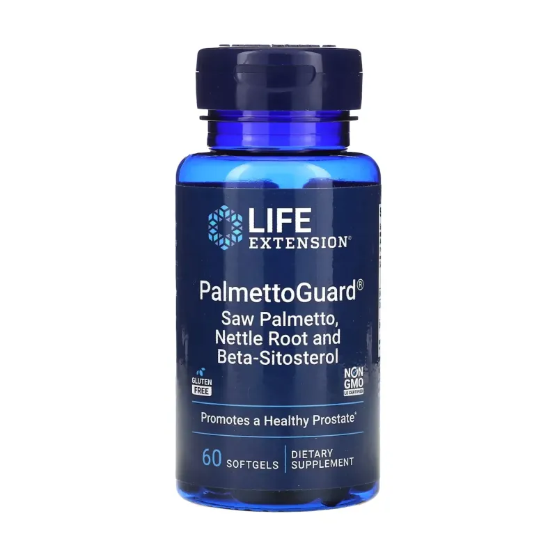 Life Extension PalmettoGuard® Saw Palmetto/Nettle Root Formula with Beta-Sitosterol, 60 гел. капс.