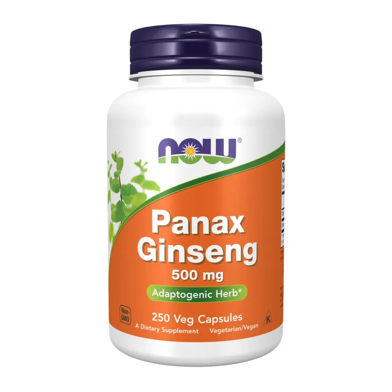 NOW Foods Panax Ginseng 500 мг, 250 вег. капс.