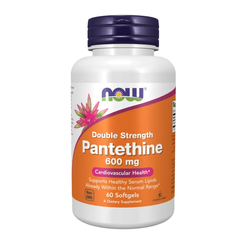 NOW Foods Pantethine 600 мг, 60 гел. капс.