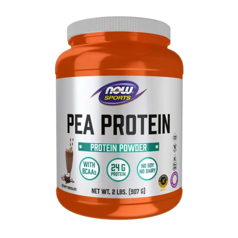 NOW Foods Pea Protein, 907 г, Шоколад