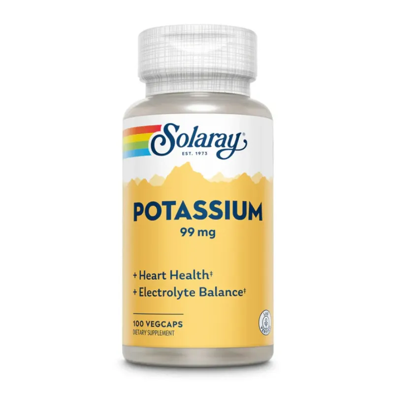 Solaray Potassium 99 мг, 100 вег. капс.