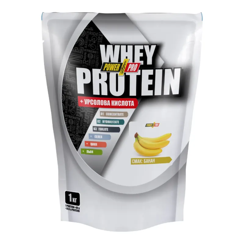 Power Pro Whey Protein, 1 кг, Банан