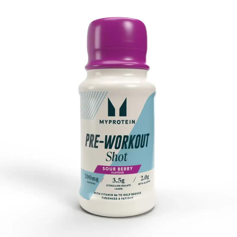 Myprotein Pre-Workout Shot, 60 мл, Кислі ягоди
