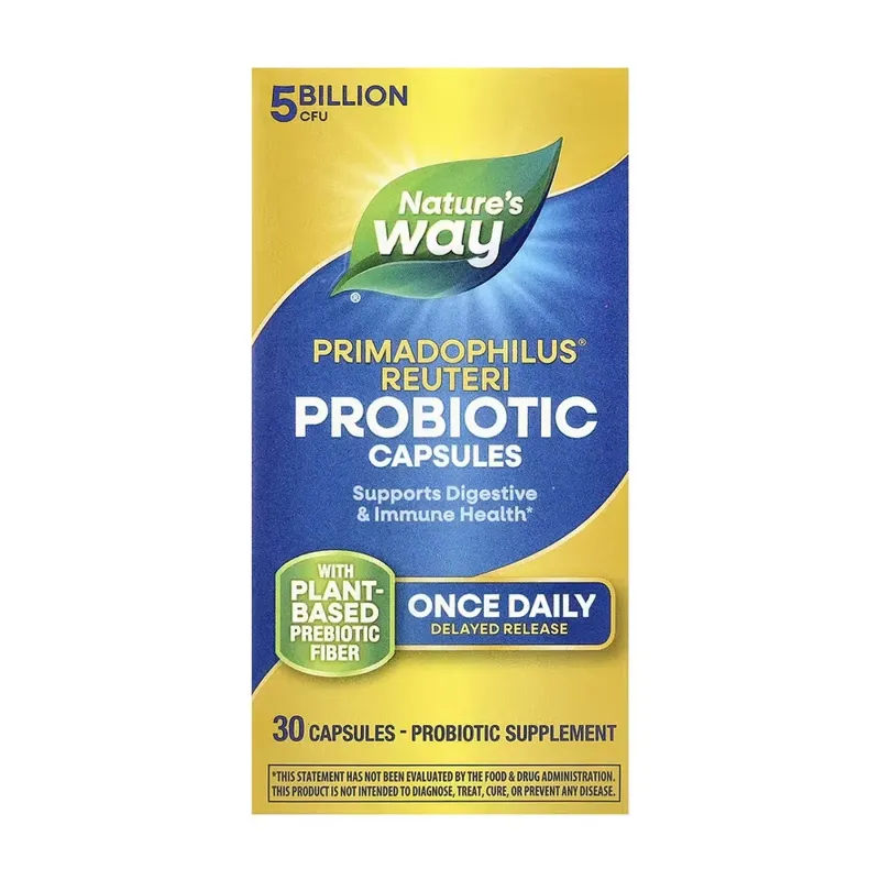 Nature's Way Primadophilus® Reuteri Probiotic, 30 вег. капс.