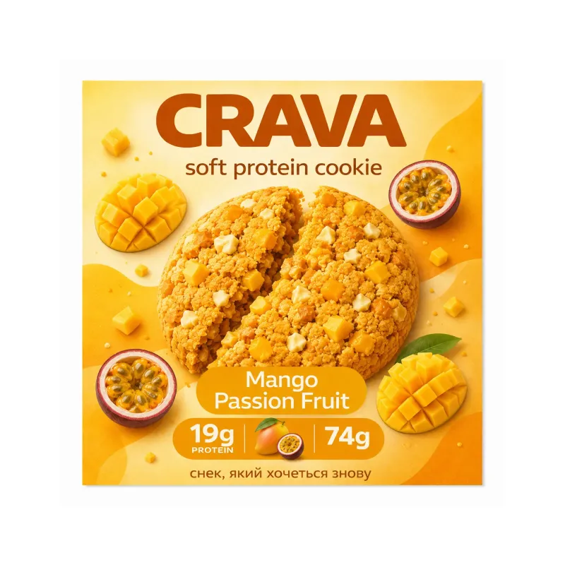 Crava Protein Cookie, 74 г, Манго