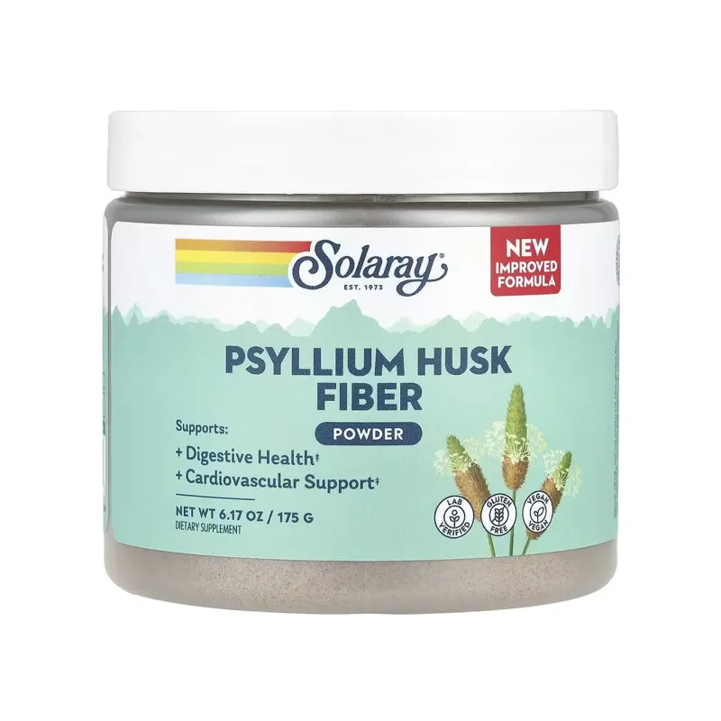 Solaray Psyllium Husk Fiber Powder, 175 г, Без смаку