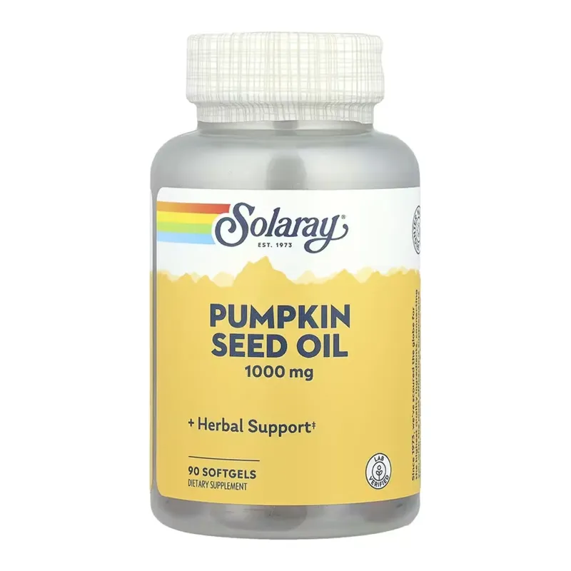 Solaray Pumpkin Seed Oil 1000 мг, 90 гел. капс.