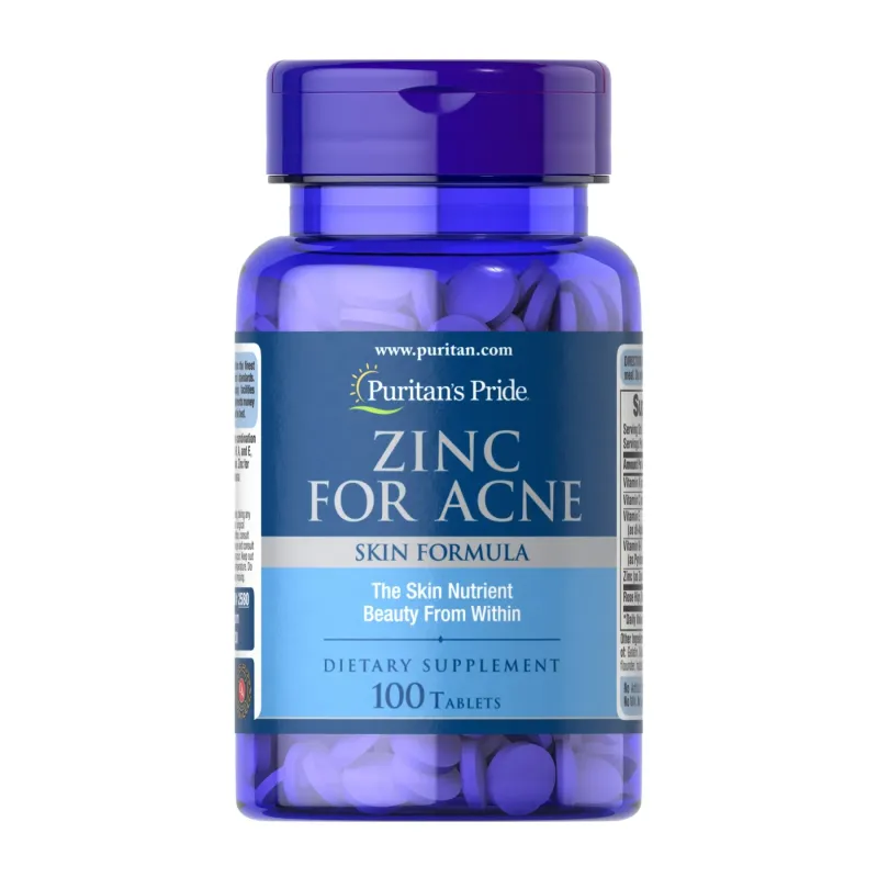 Puritans Pride Zinc for Acne, 100 табл.