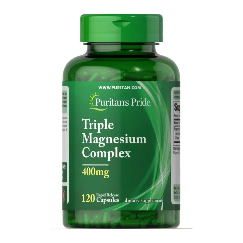 Puritans Pride Triple Magnesium Complex 400 мг, 120 капс.