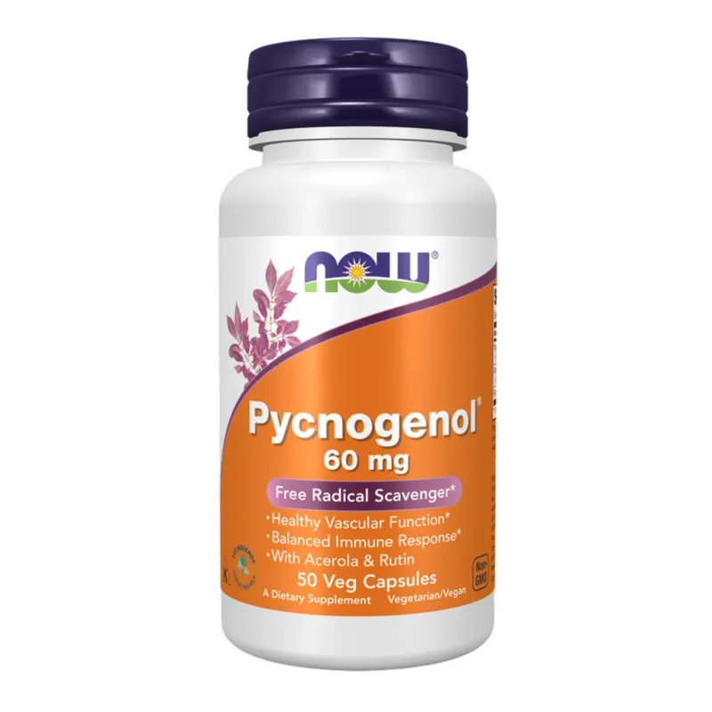 NOW Foods Pycnogenol® 60 мг, 50 вег. капс.