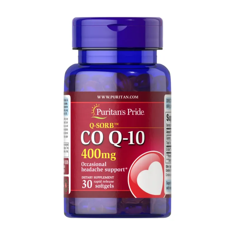 Puritans Pride Q-SORB™ Co Q-10 400 мг, 30 гел. капс.