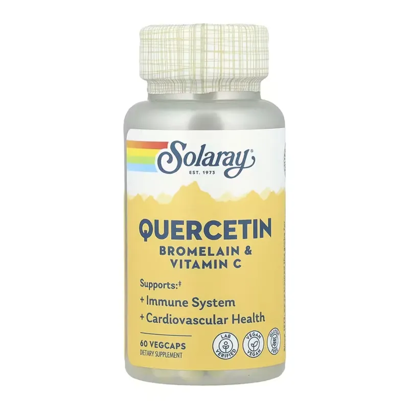 Solaray Quercetin Bromelain & Vitamin C, 60 вег. капс.