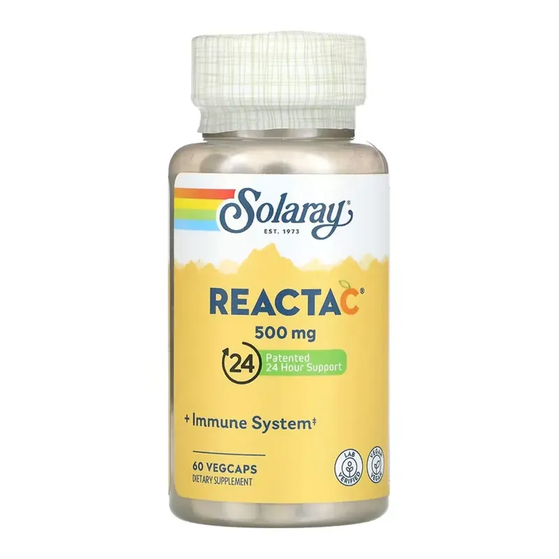 Solaray Reacta-C 500 мг, 60 вег. капс.