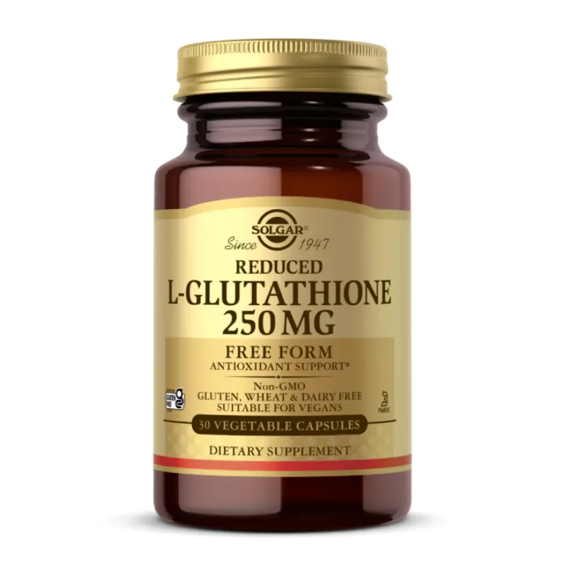 Solgar Reduced L-Glutathione 250 мг, 30 вег. капс.