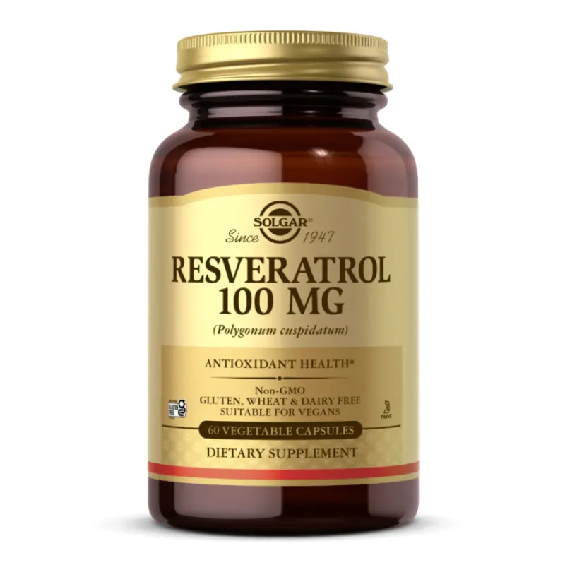 Solgar Resveratrol 100 мг, 60 вег. капс.