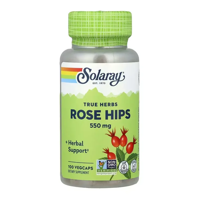 Solaray Rose Hips Fruit 550 мг, 100 вег. капс.