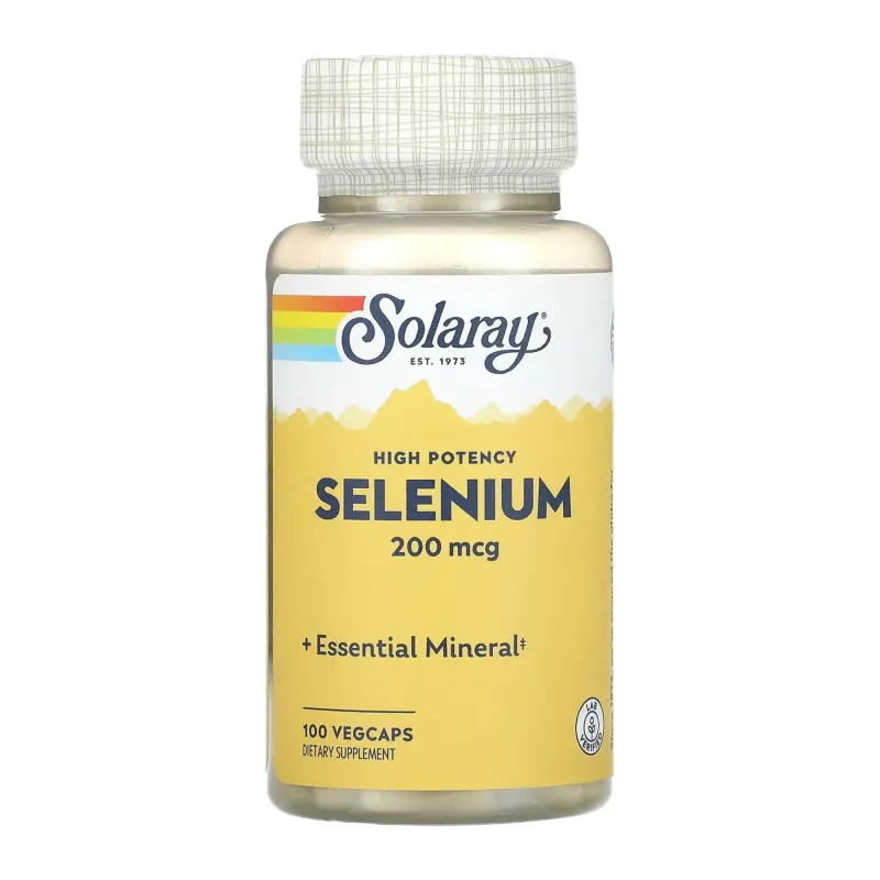 Solaray Selenium 200 мкг, 100 капс.