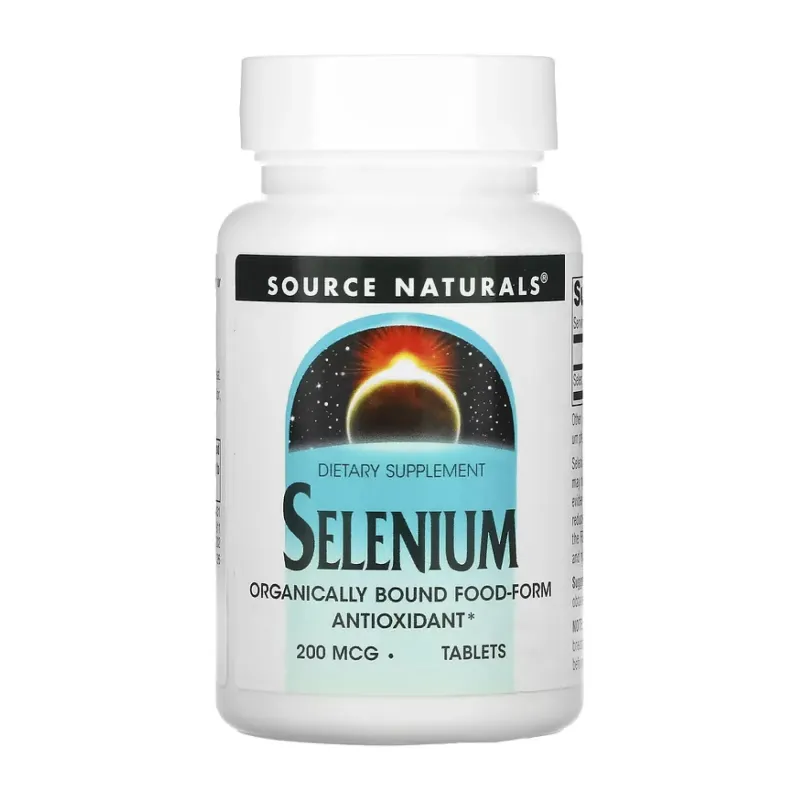 Source Naturals Selenium 200 мкг, 60 табл.