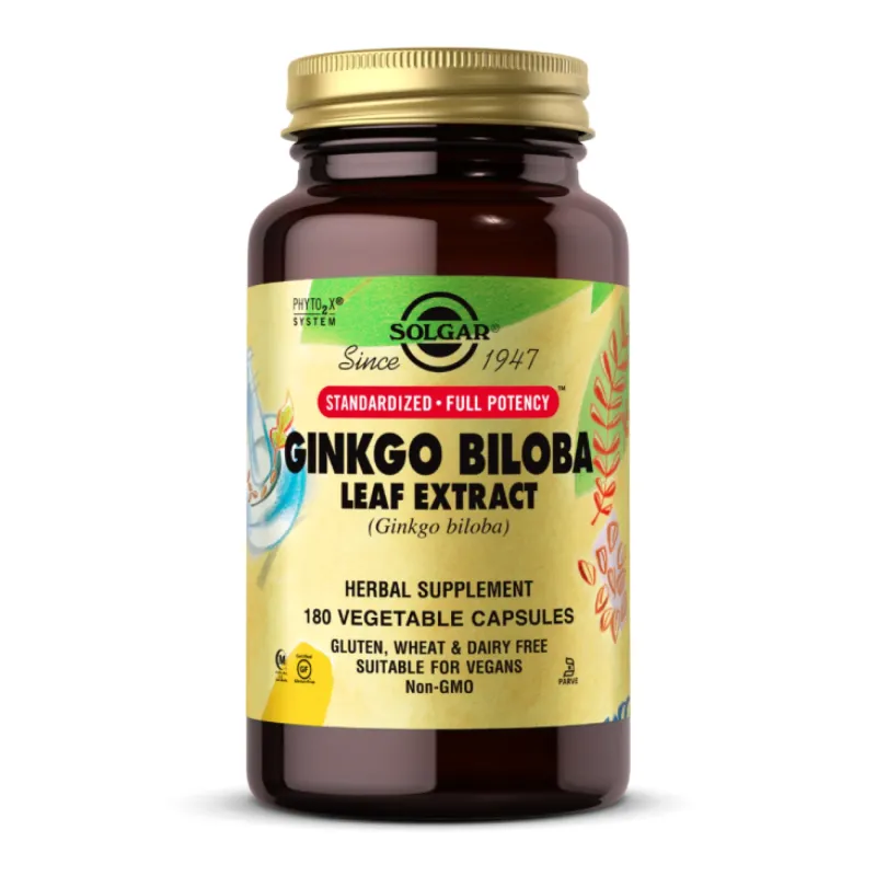 Solgar SFP Ginkgo Biloba Leaf Extract, 180 вег. капс.