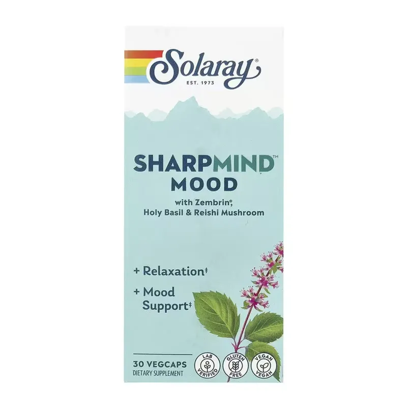 Solaray SharpMind Nootropics Mood CTN, 30 вег. капс.