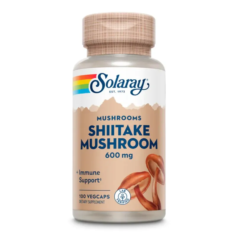 Solaray Shiitake Mushroom 600 мг, 100 вег. капс.