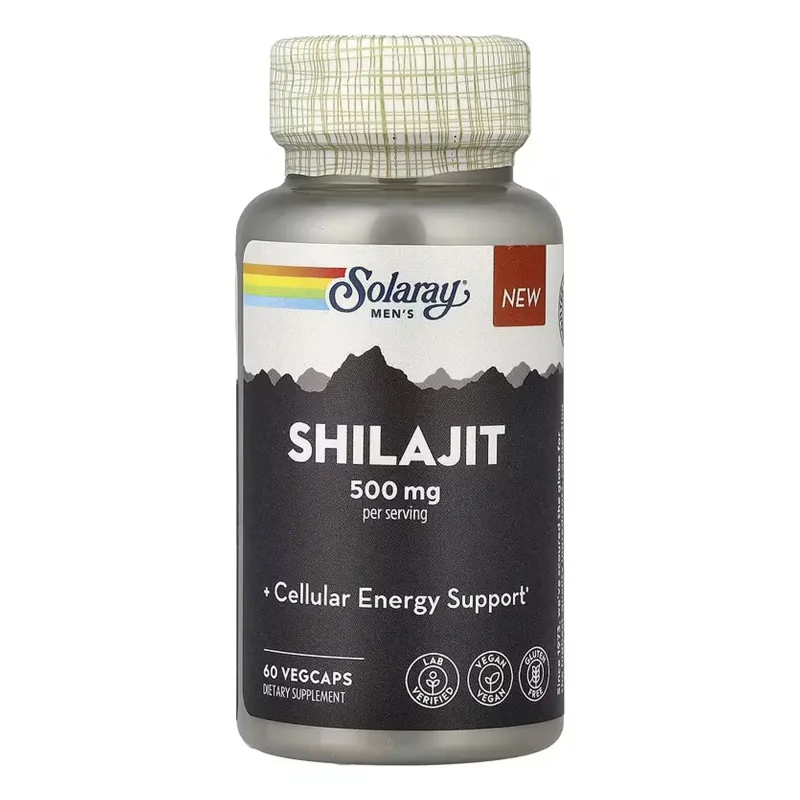 Solaray Shilajit 500 мг, 60 вег. капс.