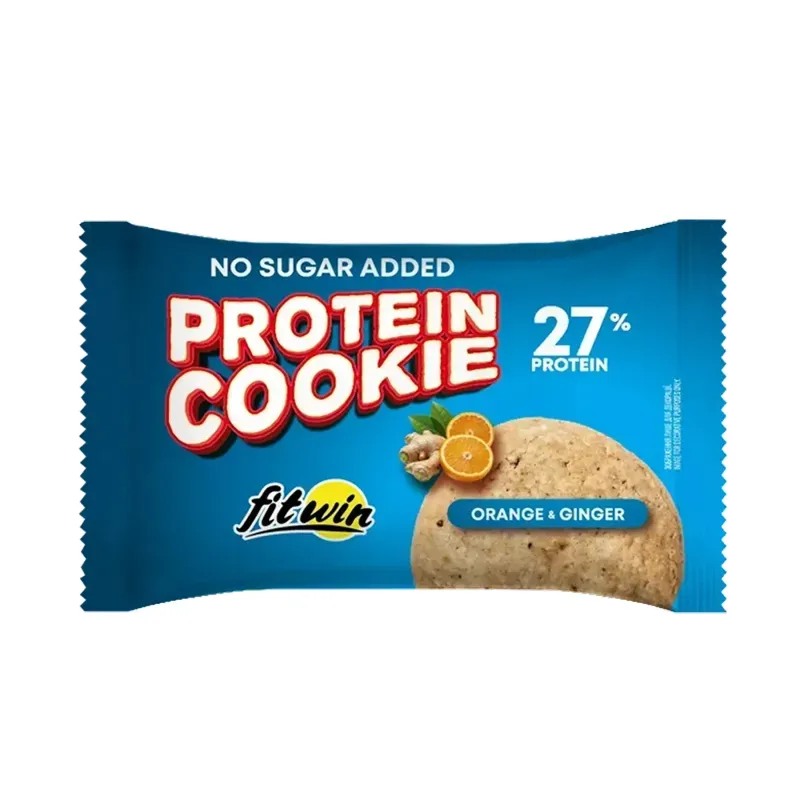 FitWin Protein Cookie 27%, 10 × 40 г, Апельсин з імбиром
