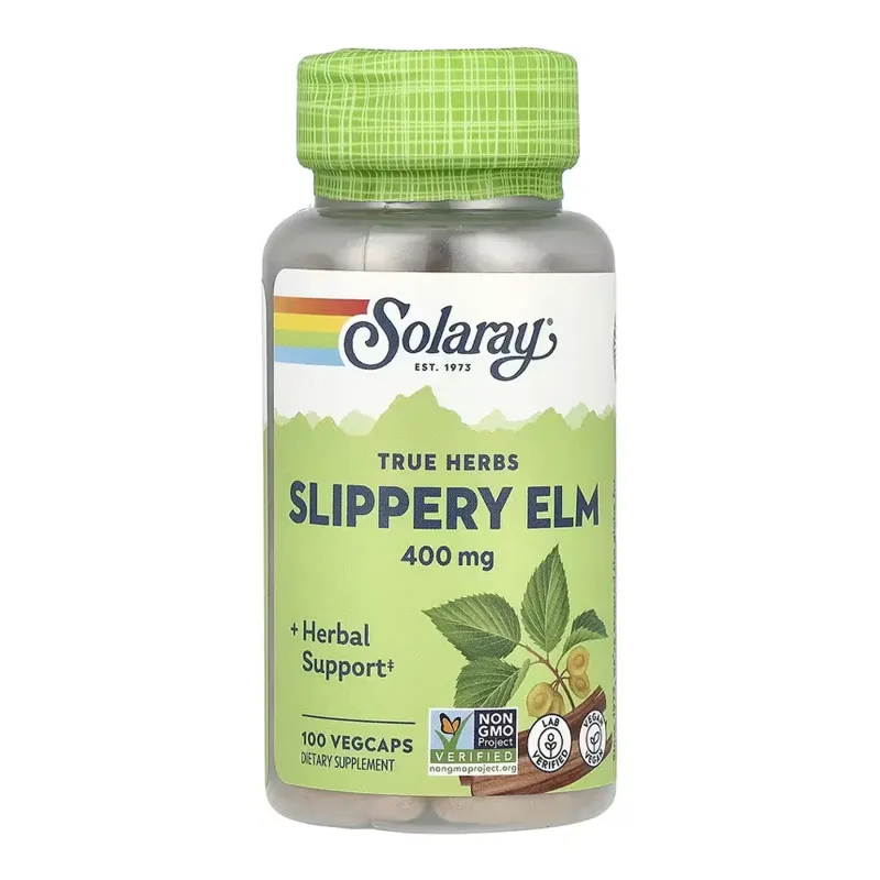 Solaray Slippery Elm Bark 400 мг, 100 вег. капс.