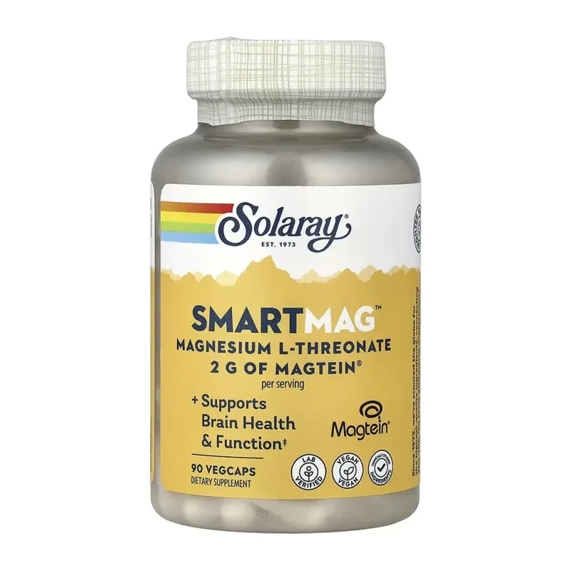 Solaray Magnesium L-Threonate SmartMag™, 90 вег. капс.