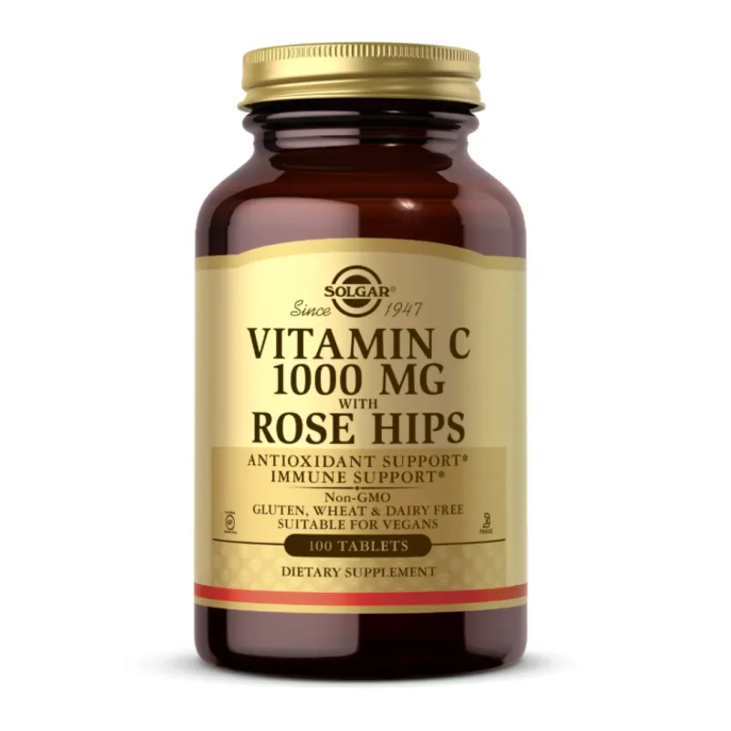 Solgar Vitamin C W/Rose Hip 1000 мг, 100 табл.