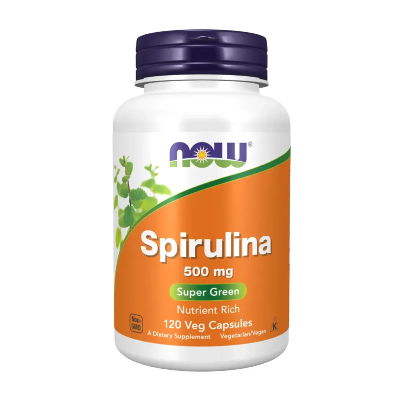 NOW Foods Spirulina 500 мг, 120 вег. капс.