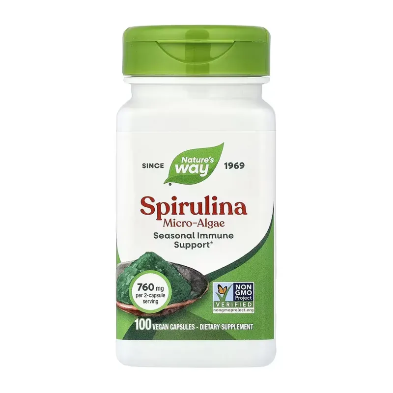 Nature's Way Spirulina Micro-Algae, 100 вег. капс.